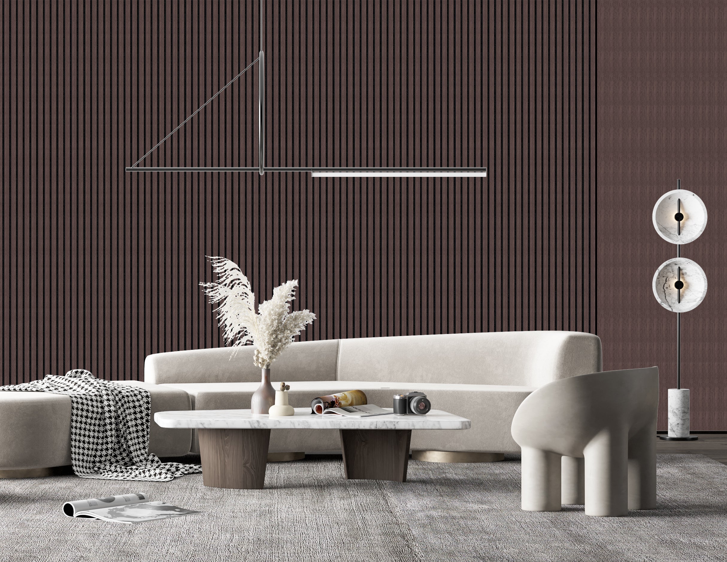 Decor Paneel – Gerookt Eiken – Akoestisch Wandpaneel – 280 x 60 cm