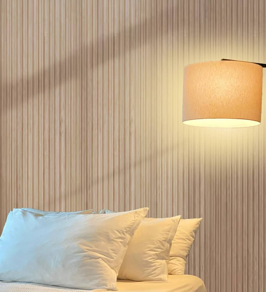 Suède Akoestisch Wandpaneel – Desert Taupe – 280 x 60 cm 3
