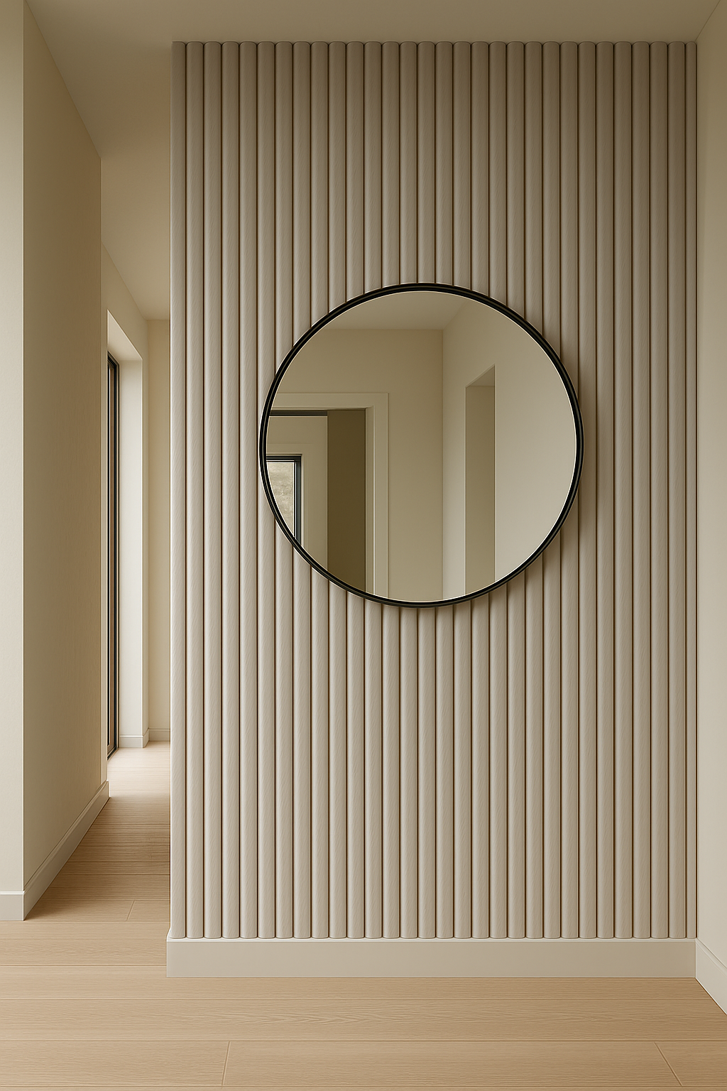 Suède Akoestisch Wandpaneel – Japandi Beige – 280 x 60 cm 2