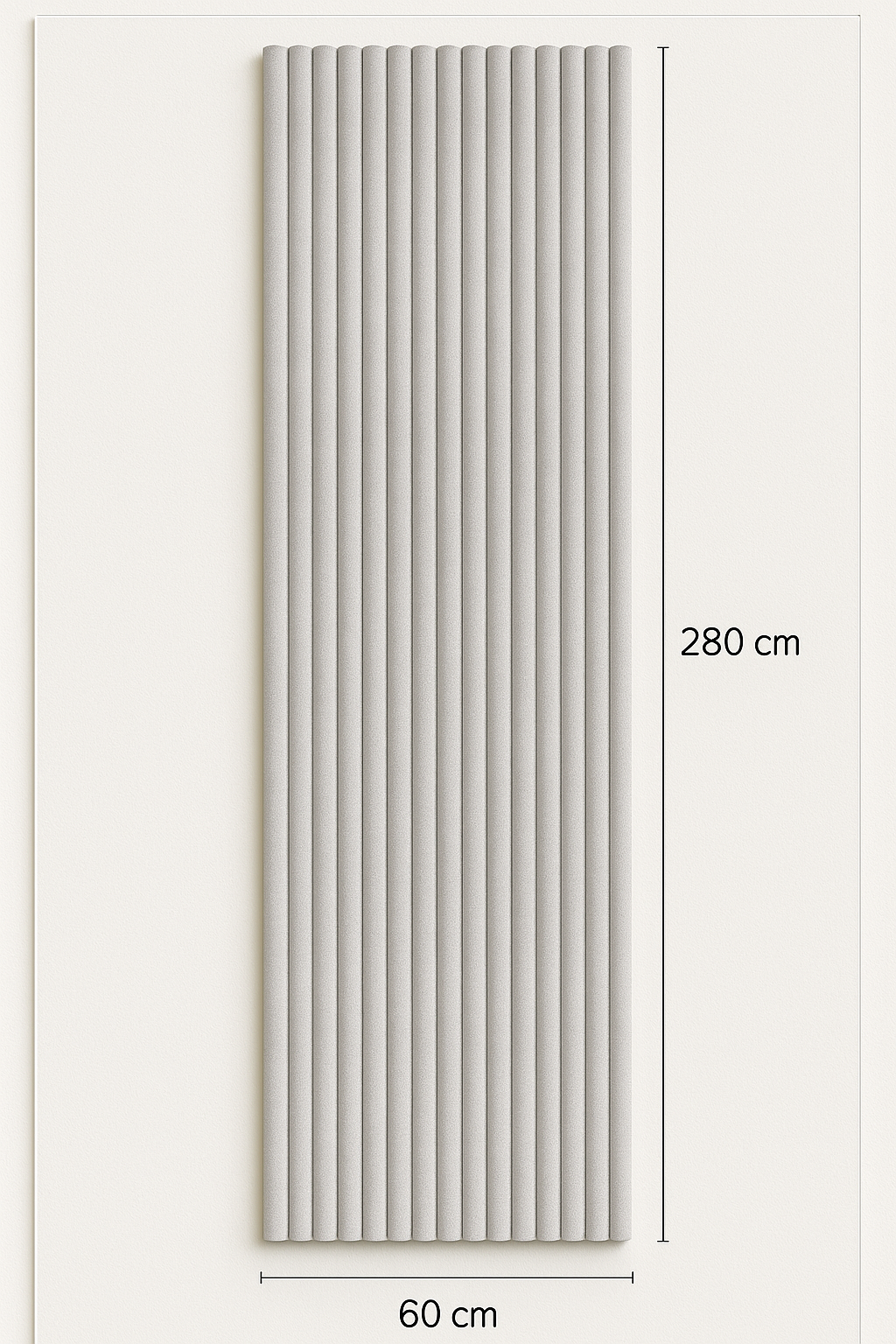 Suède Akoestisch Wandpaneel – Japandi Beige – 280 x 60 cm 3