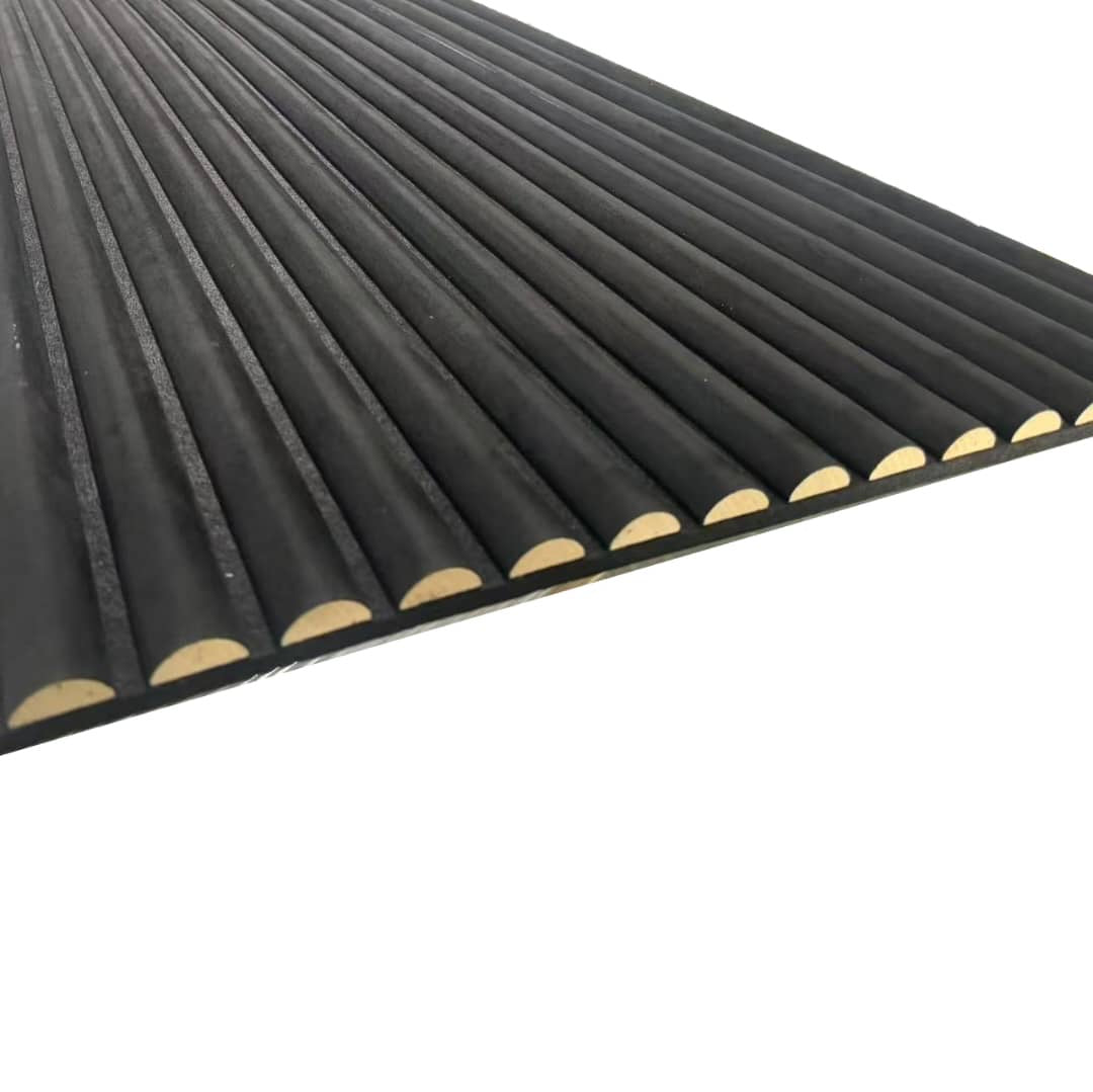 Suède Akoestisch Wandpaneel – Zwart – 280 x 60 cm 3