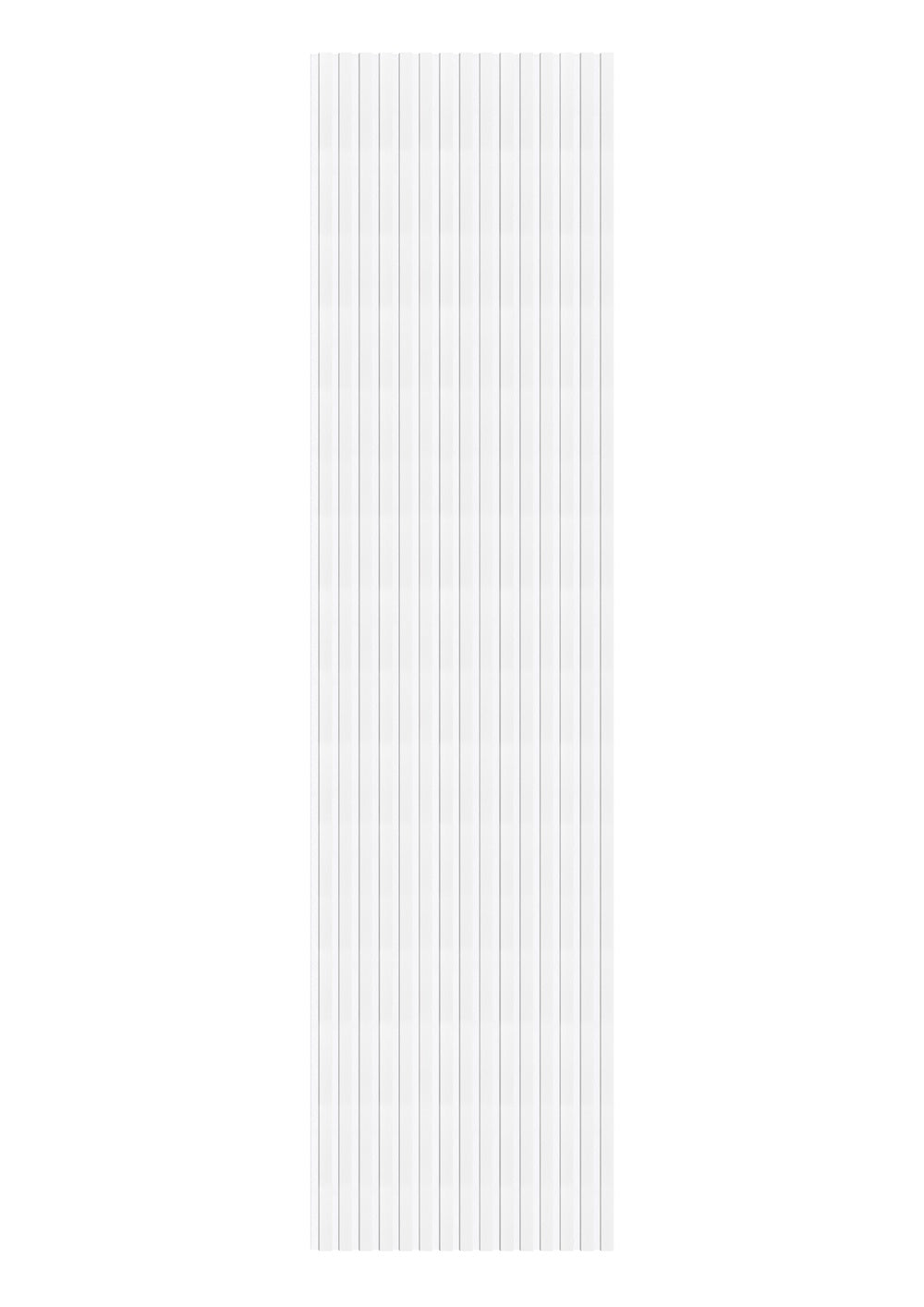 Akoestische wandpanelen - 280 x 60 cm - Wit Eiken met wit vilt - Lattenwand - Akupanel - 3 Zijdig Houtfineer 3
