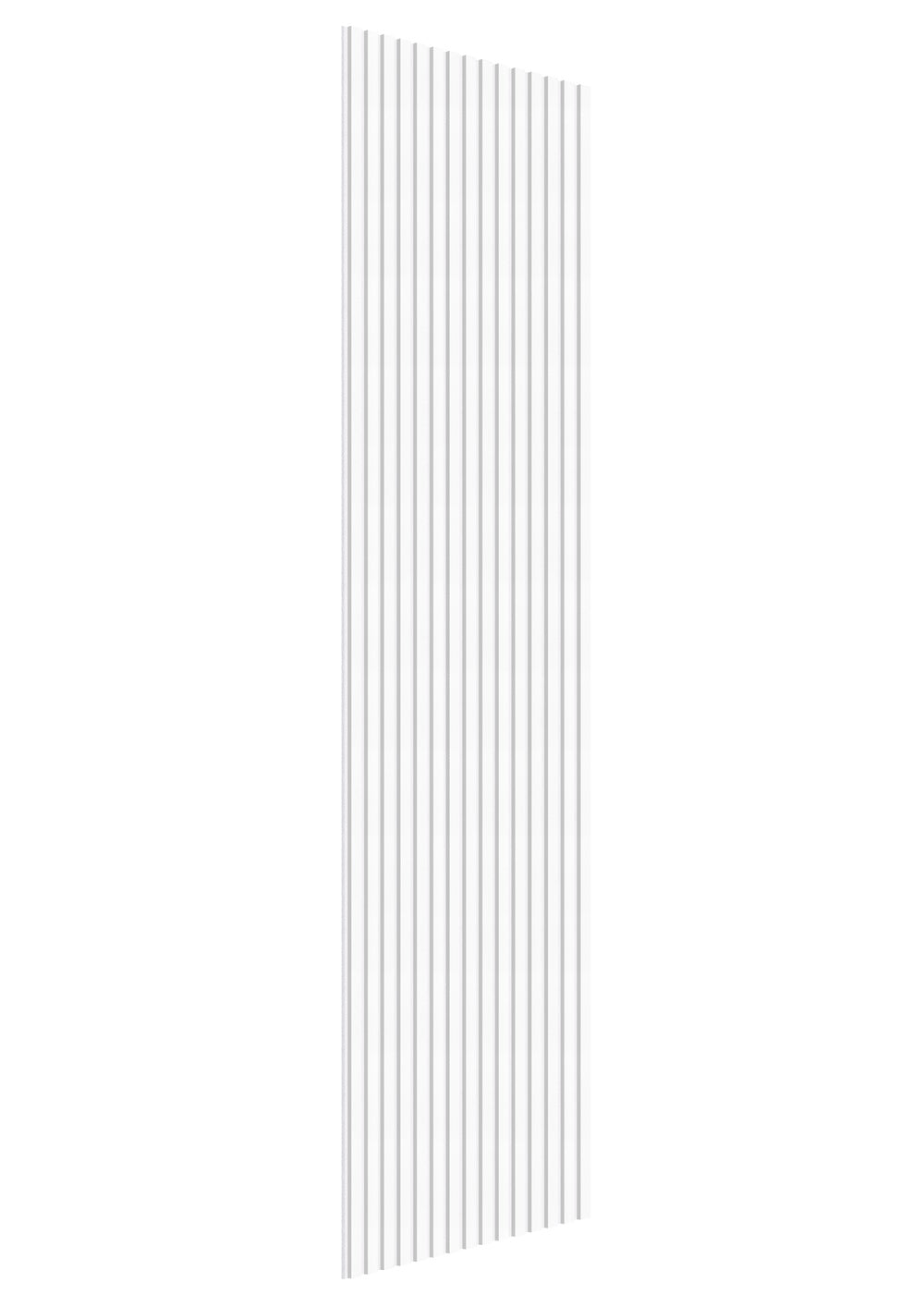Akoestische wandpanelen - 280 x 60 cm - Wit Eiken met wit vilt - Lattenwand - Akupanel - 3 Zijdig Houtfineer 4
