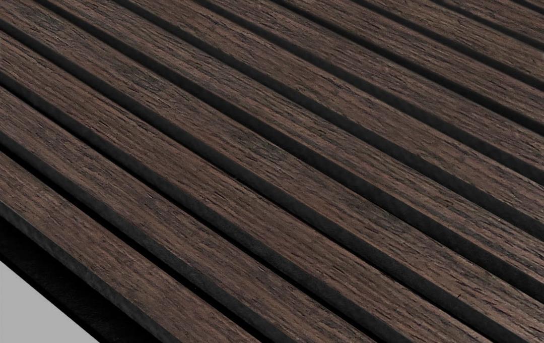 Akoestische wandpanelen - 280 x 60 cm - Gerookt Eiken - Lattenwand - Akupanel 4