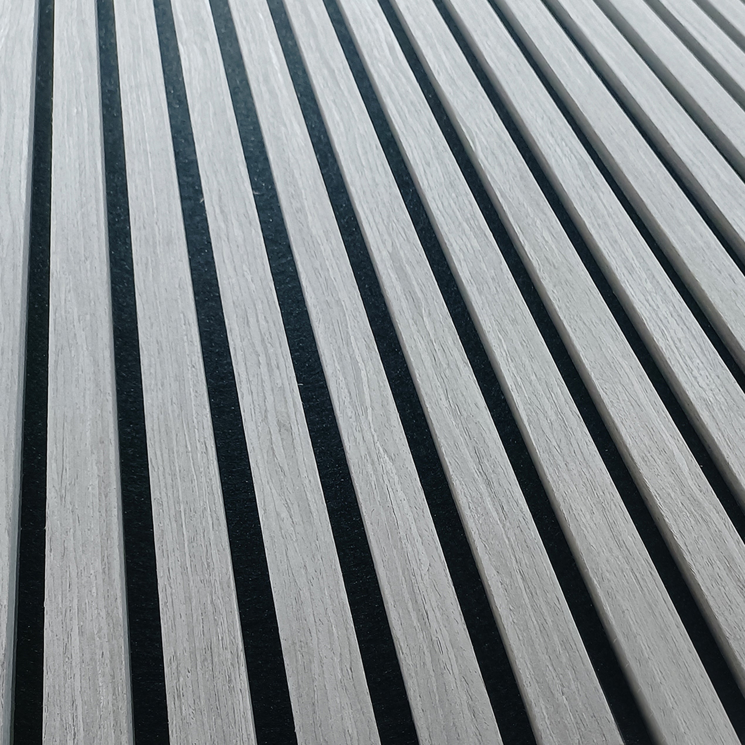 Akoestische wandpanelen - 280 x 60 cm - Grijs Eiken - Lattenwand - Akupanel - 3 Zijdig houtfineer 3