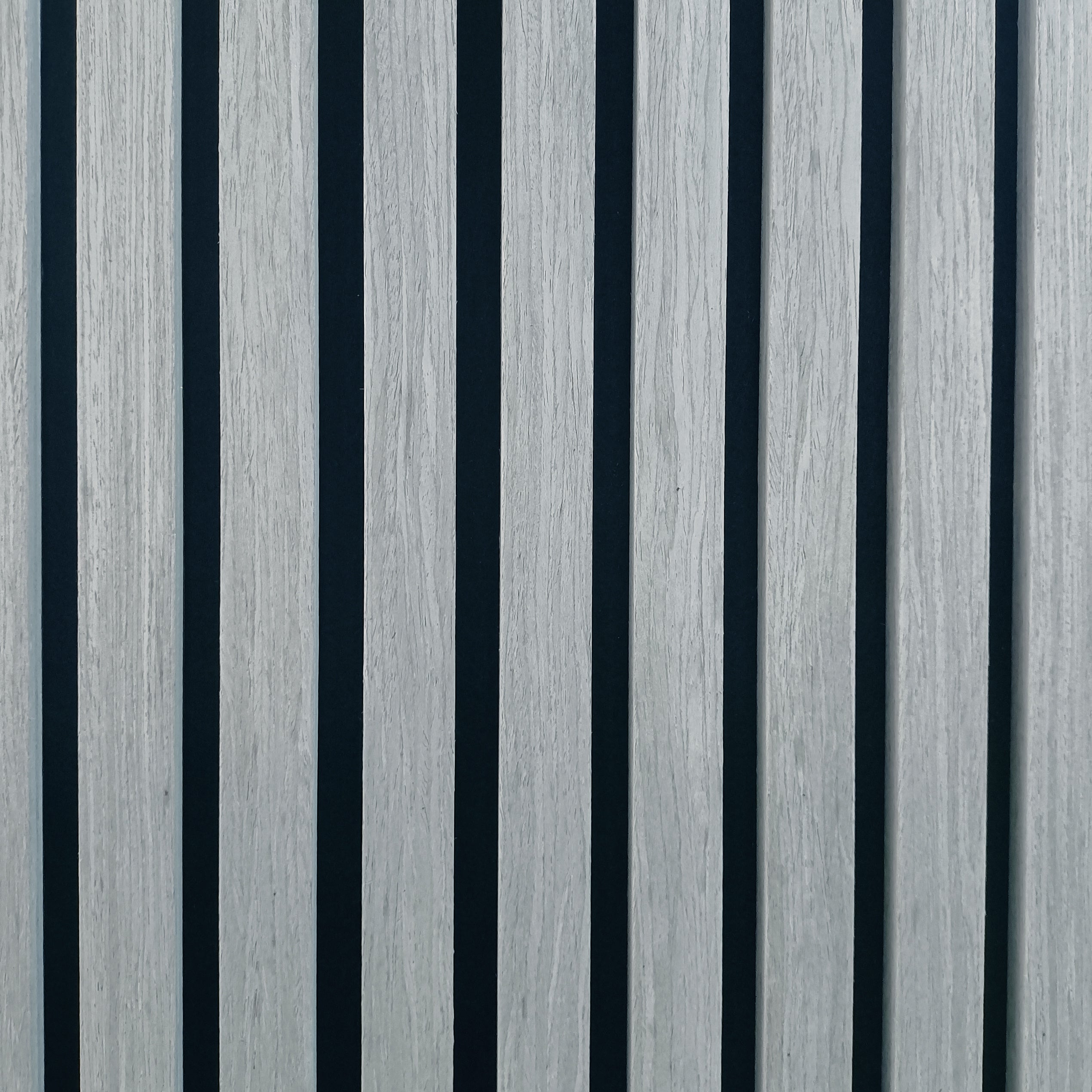 Akoestische wandpanelen - 280 x 60 cm - Grijs Eiken - Lattenwand - Akupanel - 3 Zijdig houtfineer 4
