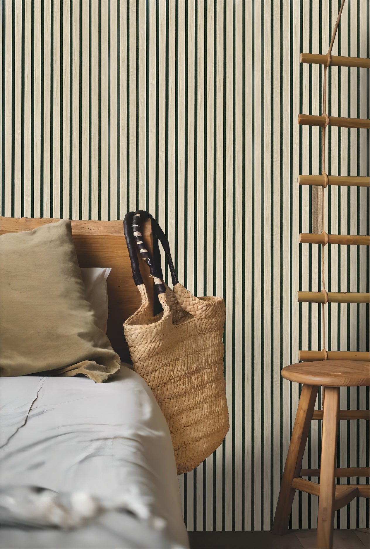 Akoestische wandpanelen - 280 x 60 cm - Rustiek Naturel Eiken - Lattenwand - Akupanel - 3 Zijdig houtfineer