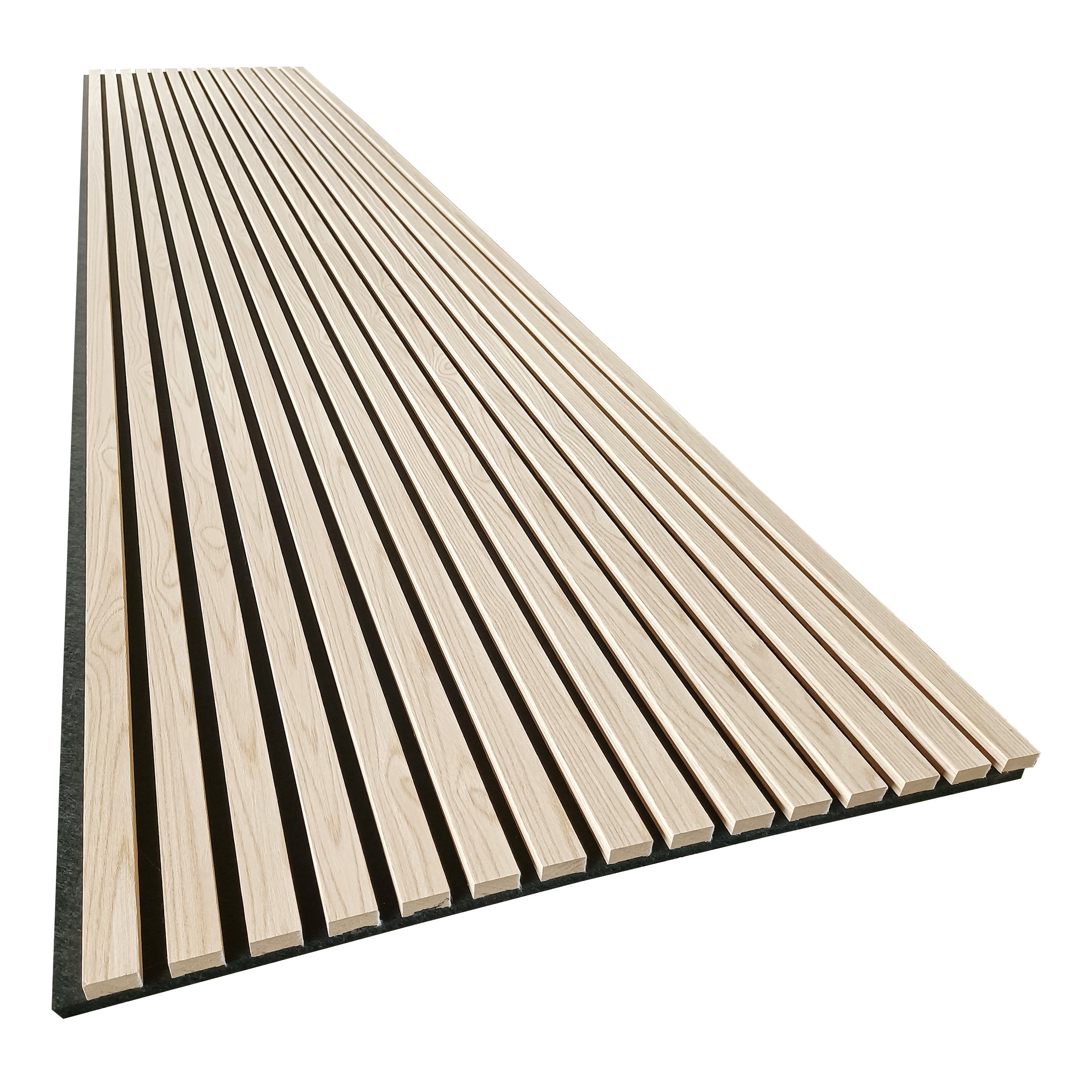 Akoestische wandpanelen - 280 x 60 cm - Rustiek Naturel Eiken - Lattenwand - Akupanel - 3 Zijdig houtfineer 4
