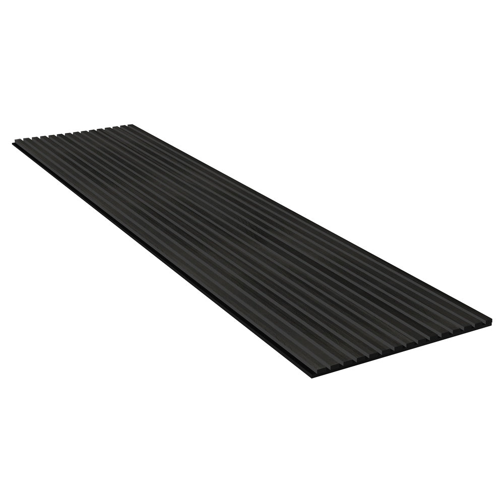 Akoestische wandpanelen - 280 x 60 cm - Zwart Eiken - Lattenwand - Akupanel 2
