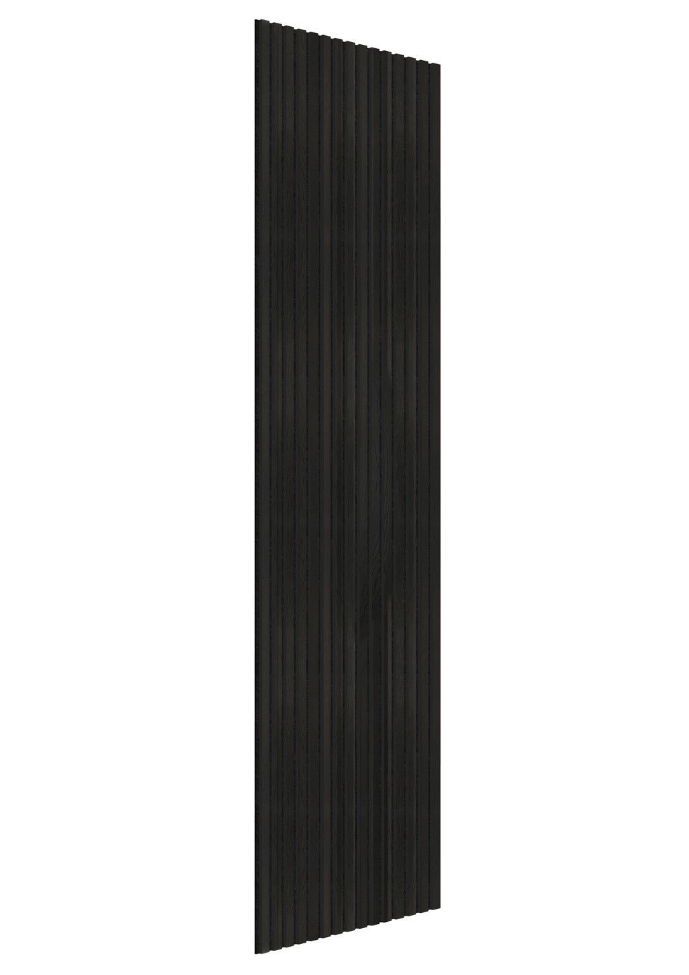 Akoestische wandpanelen - 280 x 60 cm - Zwart Eiken - Lattenwand - Akupanel 5